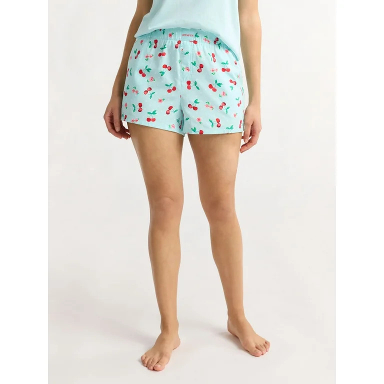 Joyspun Women's and Women’s Plus Woven Pajama Boxer Shorts, Sizes XS to 3X - Walmart.com | Walmart (US)