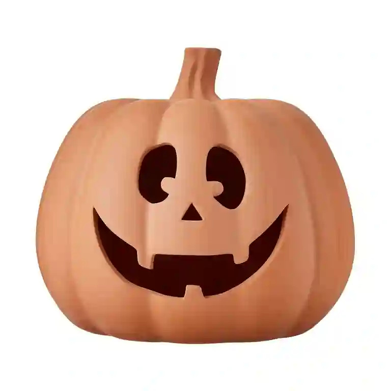 Hallowmas Handcrafted Jack-O'-Lantern,Kiln-Fired Clay Pumpkin for Fall Displays,Fall Decor Hallow... | Walmart (US)