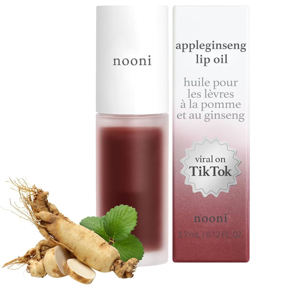 NOONI Korean Hydrating Lip Oil - Appleginseng | Lip Stain, Gift, Long-Lasting, Moisturizing, Plum... | Amazon (US)