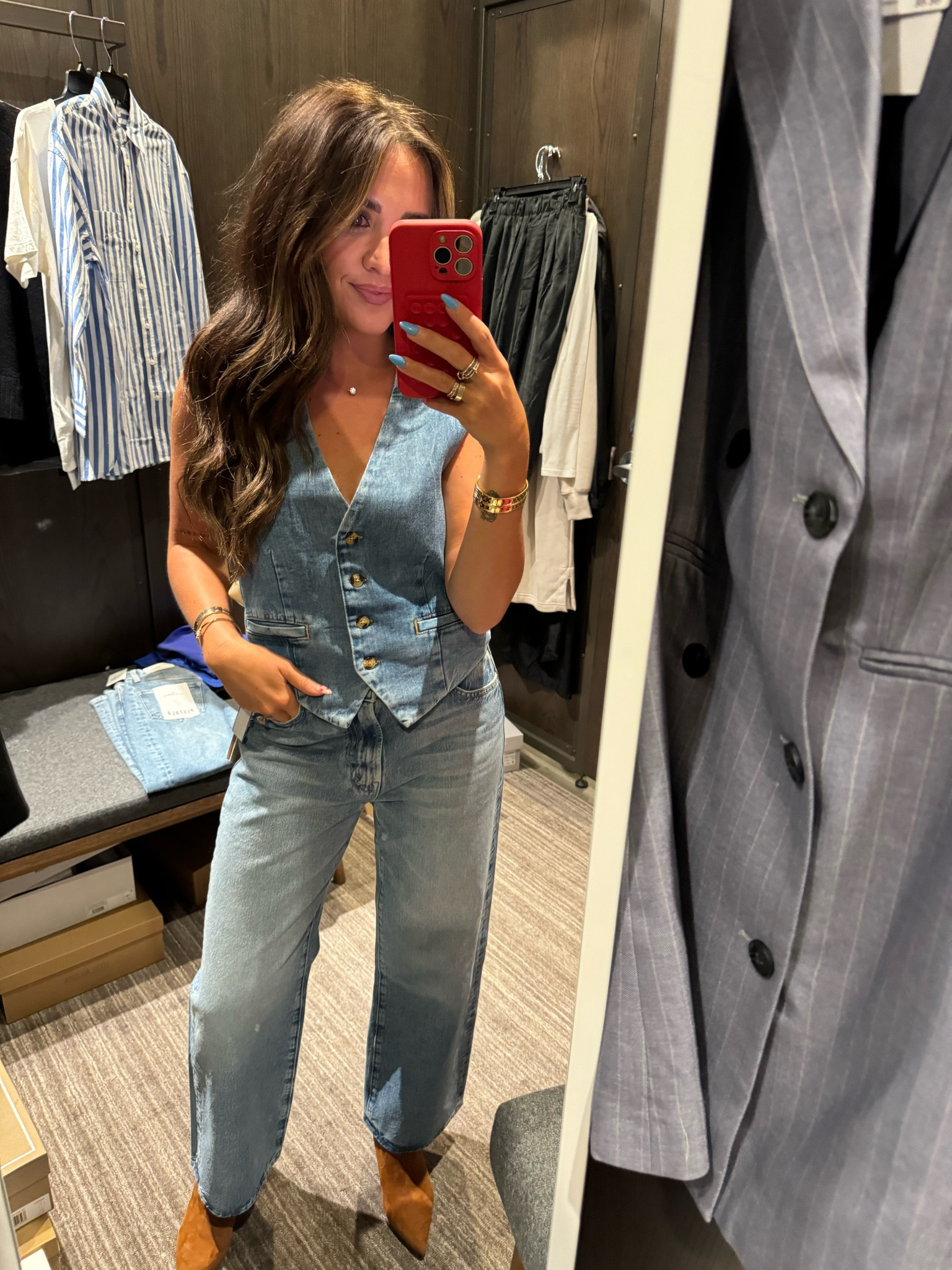 Love this denim look! This vest is so good 

#LTKxNSale #LTKSeasonal #LTKSummerSales