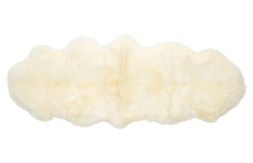 Sheepskin Rug, Ivory | One Kings Lane