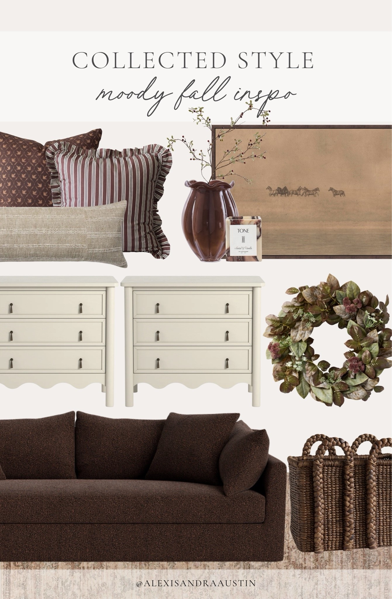 Rounding up all of my favorite details for a fall inspired look! From seasonal colors and details to furniture favorites — find all the things that caught my eye this season. 

Home finds, neutral home inspo, fall refresh, collected style, furniture favorites, living room refresh, cozy throw pillow, collected fall decor, moody couch details, nightstand favorites, fall wreath, woven basket, fall faux stems, bedroom details, Wayfair, Woven Nook, Pottery Barn style, Ashley, McGee and Co, Target style, Amber Interiors, Rugs USA, shop the look!

#LTKSeasonal #LTKHome
