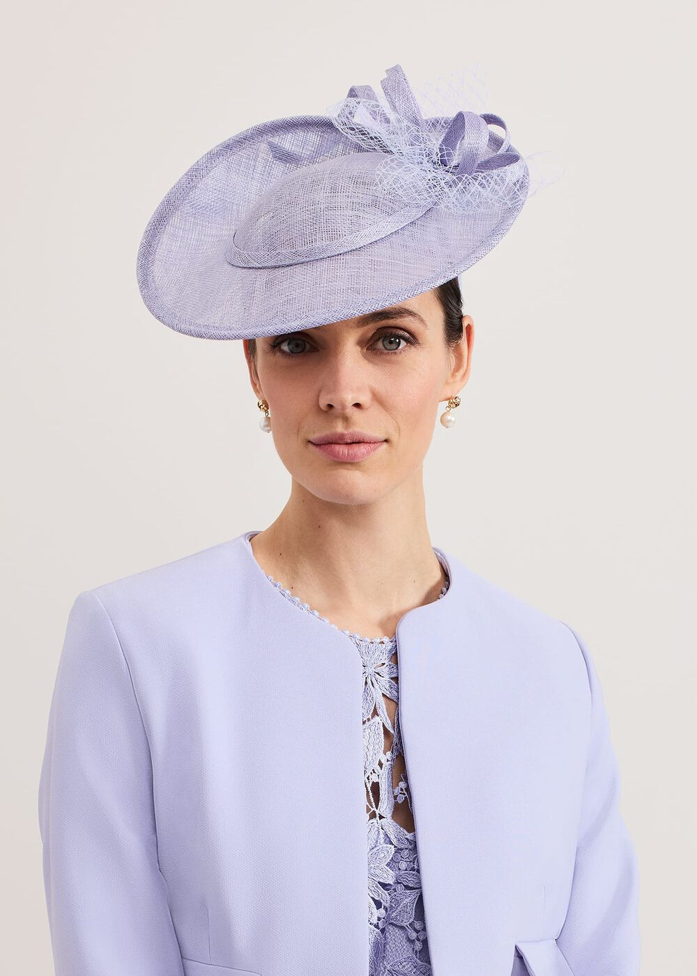 Blue Twist Back Bow Fascinator | Phase Eight UK | | Phase Eight