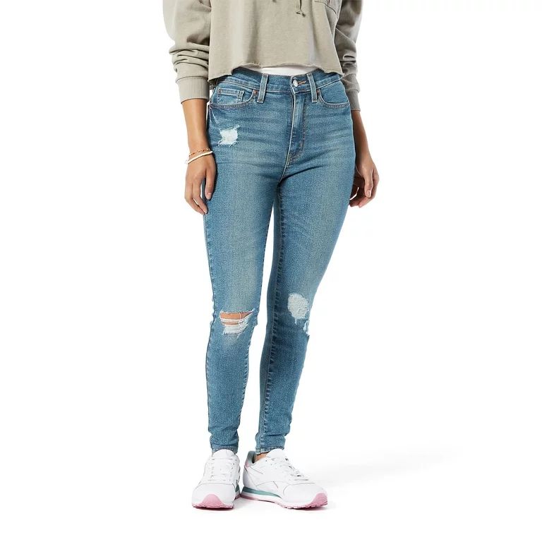 Signature by Levi Strauss & Co. Juniors' Ultra High Rise Jeggings - Walmart.com | Walmart (US)