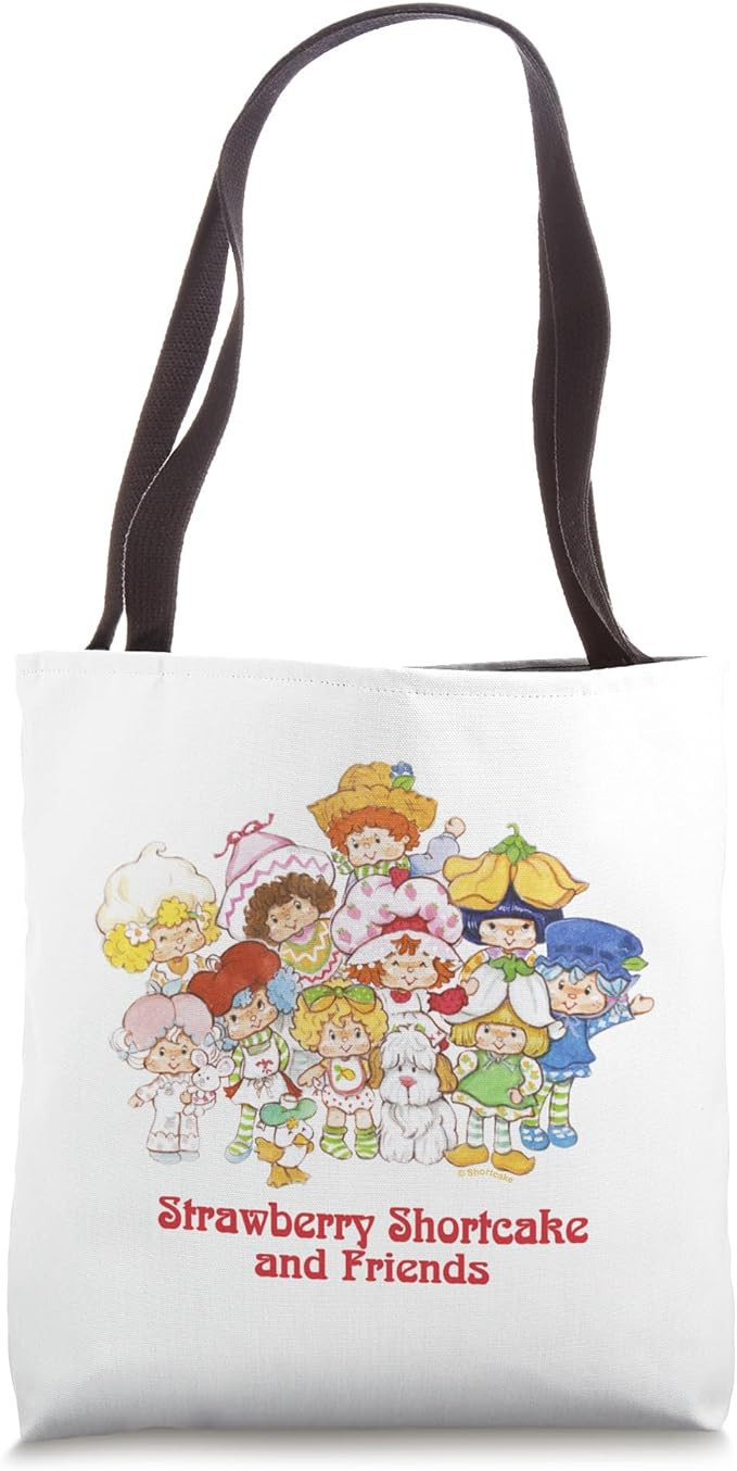 Strawberry Shortcake And Friends Vintage Classic Group Shot Tote Bag | Amazon (US)