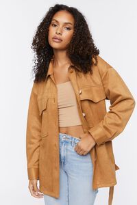 Faux Suede Trench Jacket | Forever 21 | Forever 21 (US)