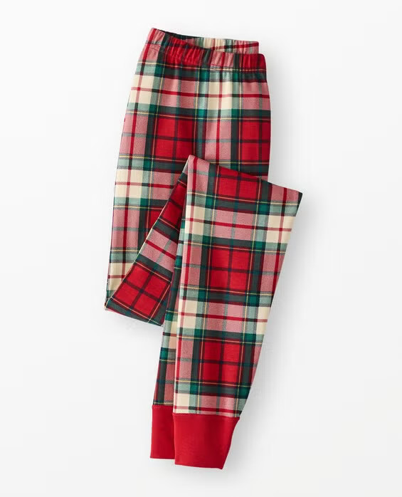Red Holiday Plaid HannaJams™ Pajama Pants in 100% Organic Combed Cotton - Size Adult XXS by Hanna Andersson | Hanna Andersson