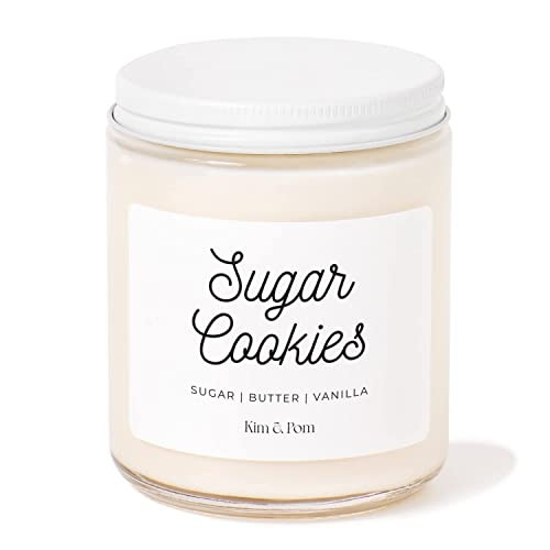 Kim and Pom Christmas Decor Candles - Sugar Cookies Candle -8oz | Glass Jar | Christmas Candle Gift  | Amazon (CA)