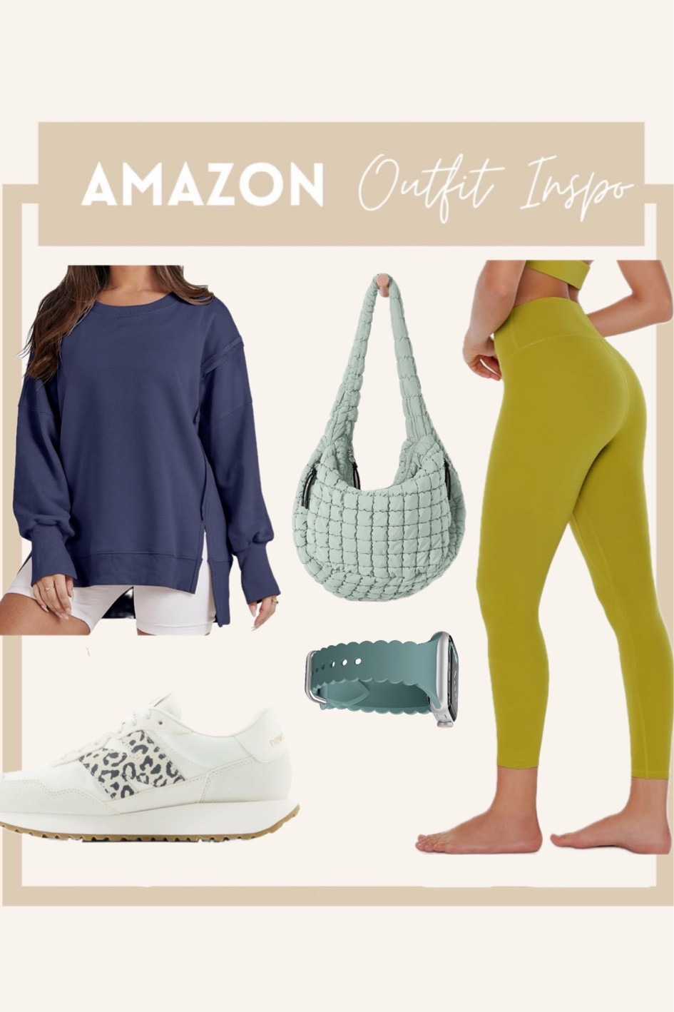 Amazon // Amazon finds // Amazon outfit inspo // ootd // Athleisure // new balance // sneakers // pullover // free people // leggings // quilted bag

#LTKFindsUnder50 #LTKStyleTip #LTKFindsUnder100