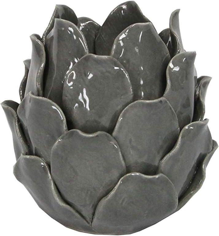 Gisela Graham Tea Light Holder, Ceramic, Grey, One Size | Amazon (UK)