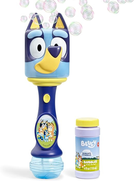 Little Kids BLUEY Light and Sound Musical Bubble Wand, Includes Bubble Solution | Amazon (US)