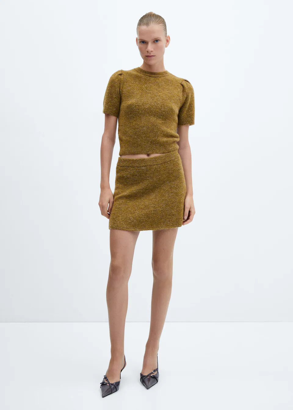 Knitted miniskirt -  Women | #tiendas.nombre.cabecera.she USA | MANGO (US)