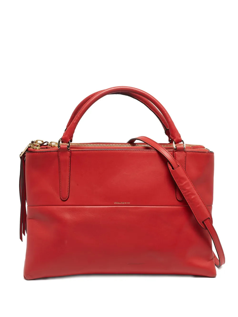 Coach leather tote bag - Red | Farfetch Global