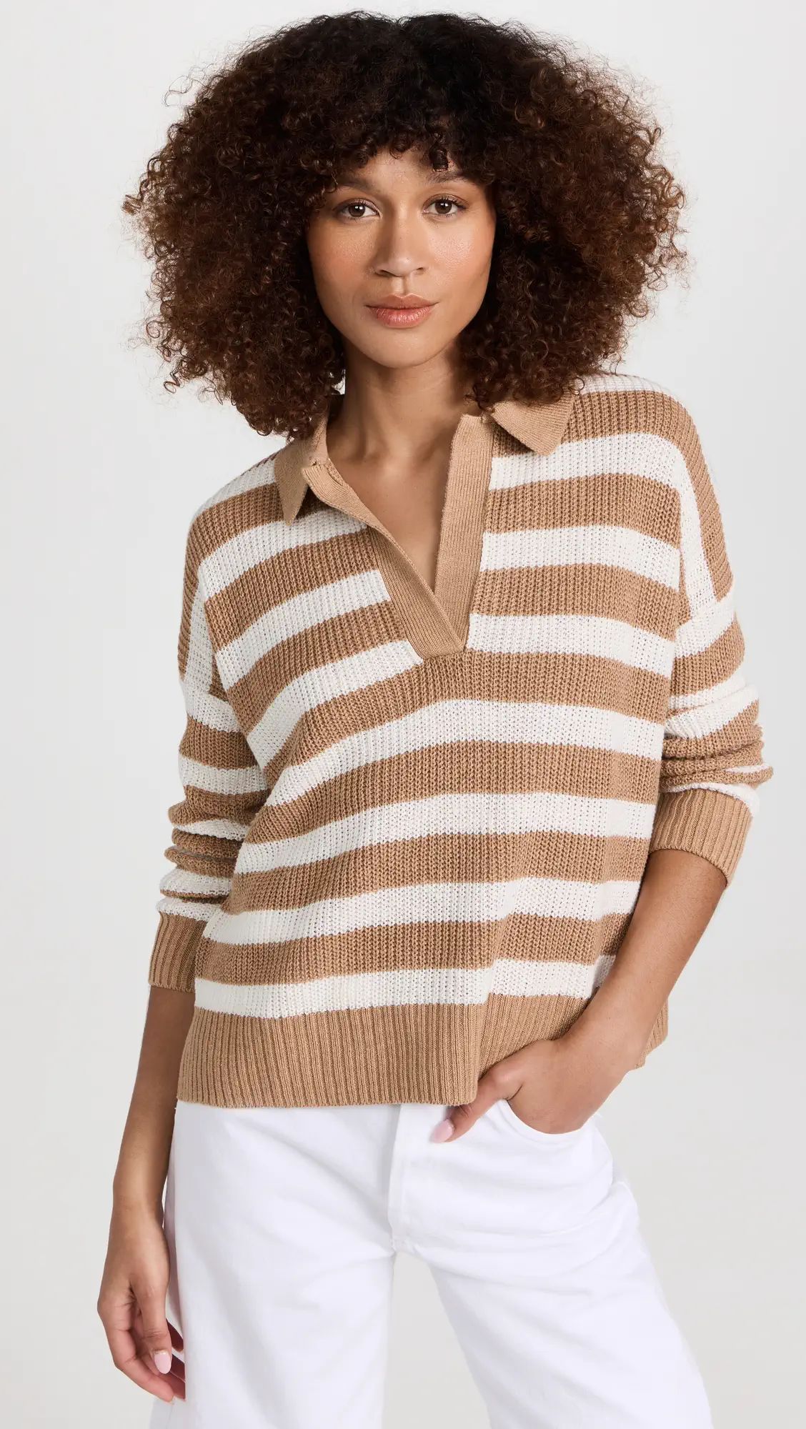 Faherty Miramar Polo Sweater | Shopbop | Shopbop