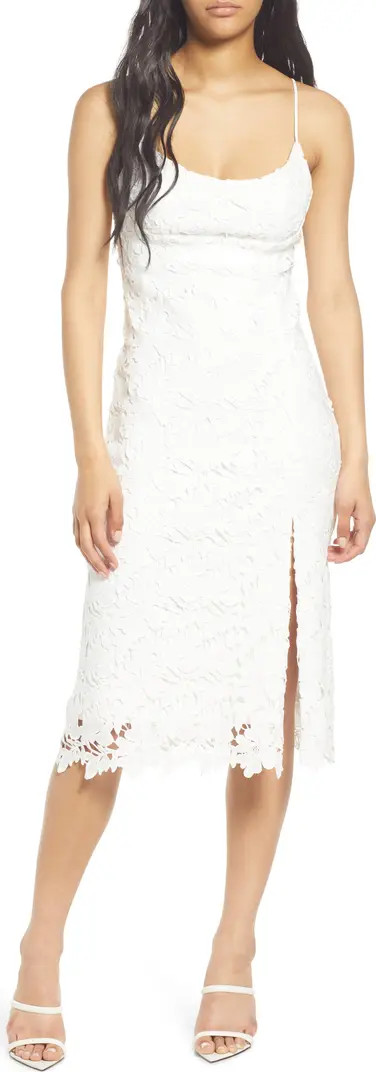 FLORET STUDIOS Lace Midi Dress | Nordstrom | Nordstrom