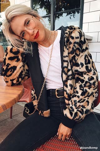 Cheetah Print Faux Fur Jacket | Forever 21 (US)