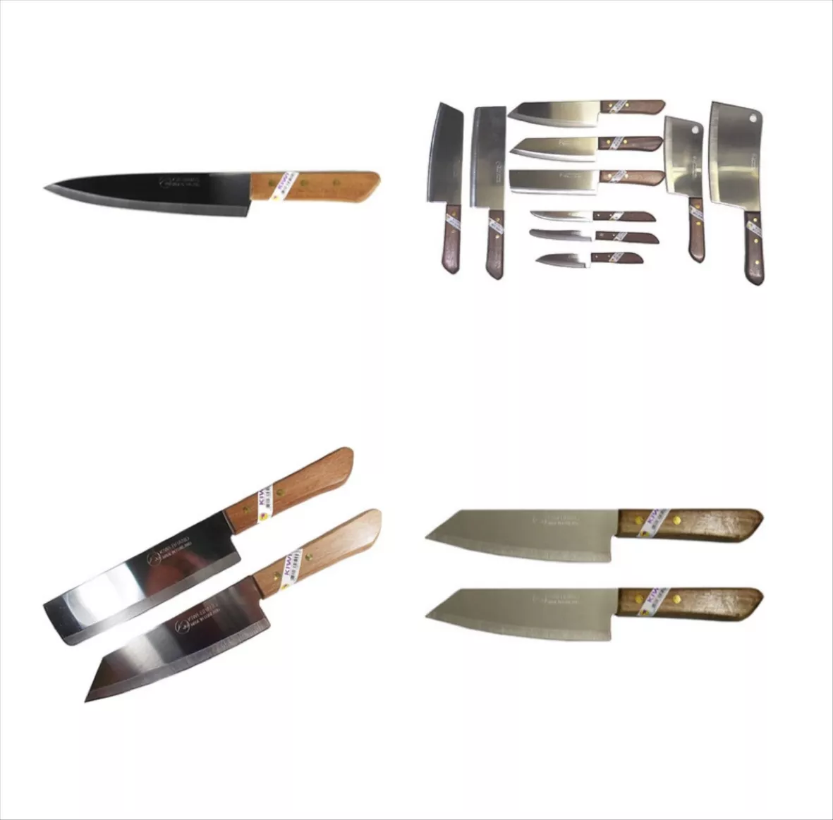 Giveorbuy Sellergiveorbuy Set of 10 Kitchen Chef's Knives Kiwi Thailand Brand Ship from