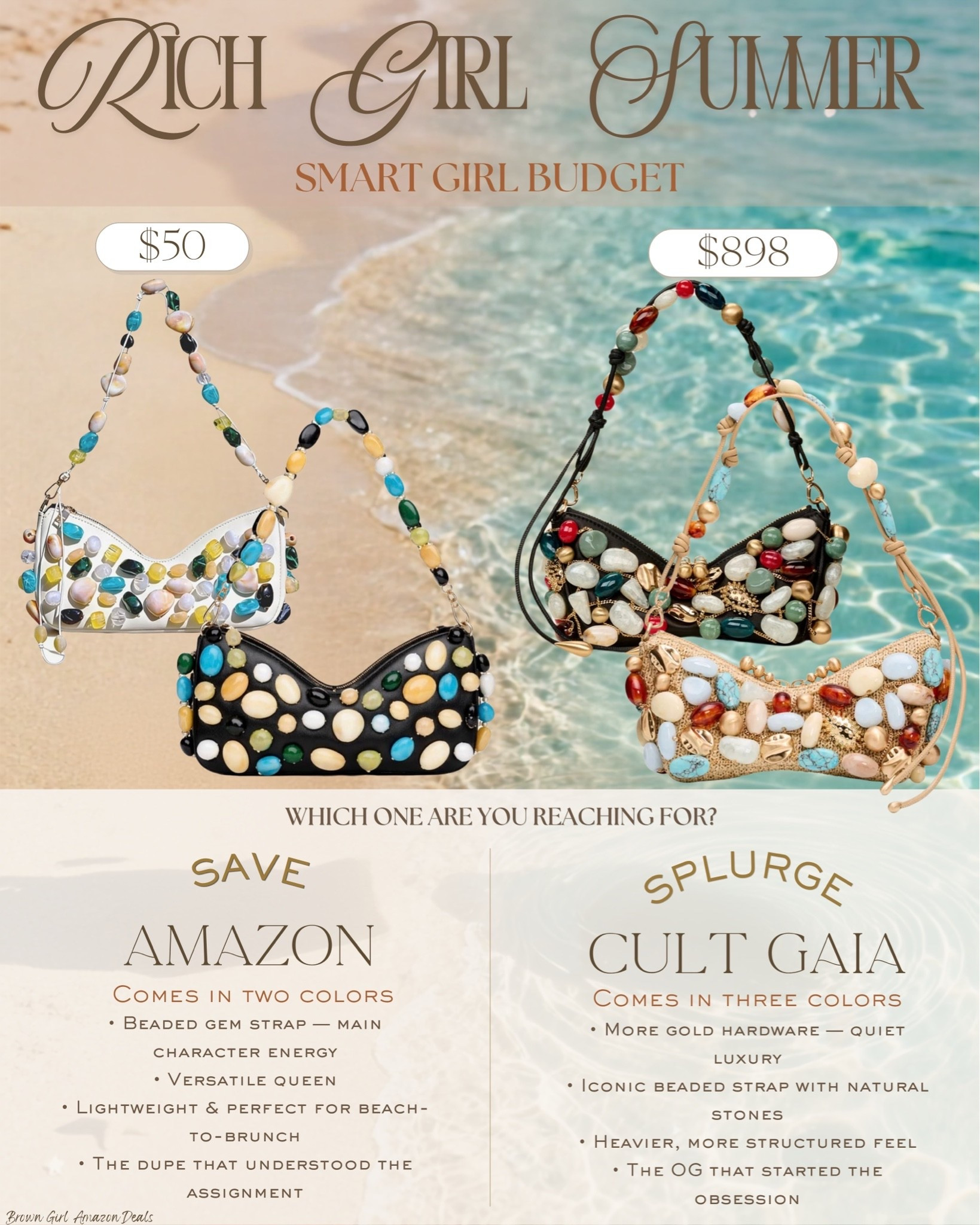 ✨ Rich Girl Summer, Smart Girl Budget ✨

The fashion girls know a good find when they see one 👀🤎

Why spend $898 when $50 is serving the same beach club, brunch, and vacation energy? 💅🏾

#AttainableLuxe #AmazonFashion #LuxuryForLess #RichGirlStyle

#LTKgrwm #LTKootd #LTKSwim