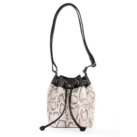 No Boundaries Snake Mini Bucket Bag | Walmart (US)