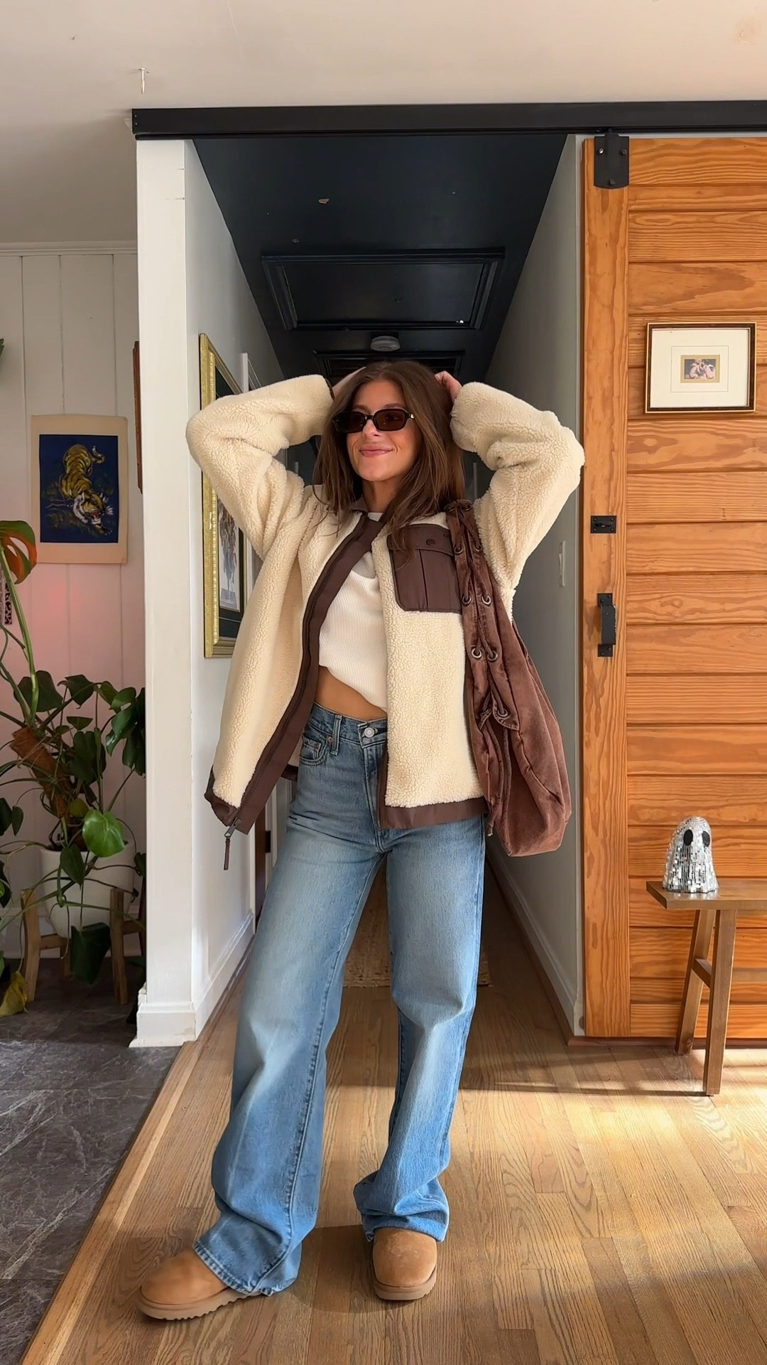 A waffle knit long sleeve + good jeans are staples in my closet. Wearing 24 in jeans, small in top + jacket 🤍
@levis 
#levispartner 

#LTKStyleTip