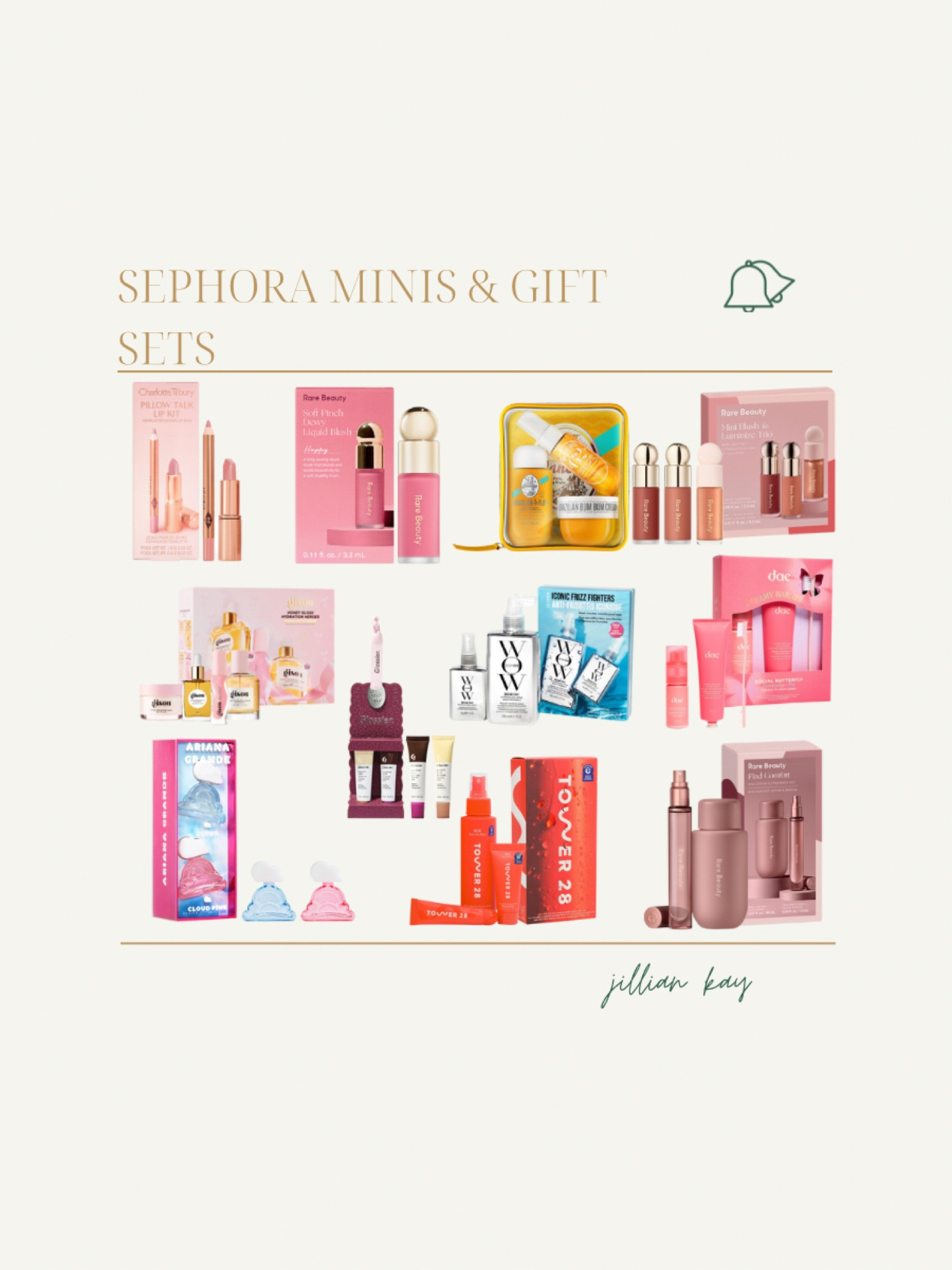 Sephora minis and gift sets ♥️🎄✨

Ig: @jkyinthesky & @jillianybarra

#giftguide #giftguides #christmasshopping #christmasgifts #makeup #skincare #sephora #wishlist 


#LTKHoliday #LTKSeasonal #LTKGiftGuide