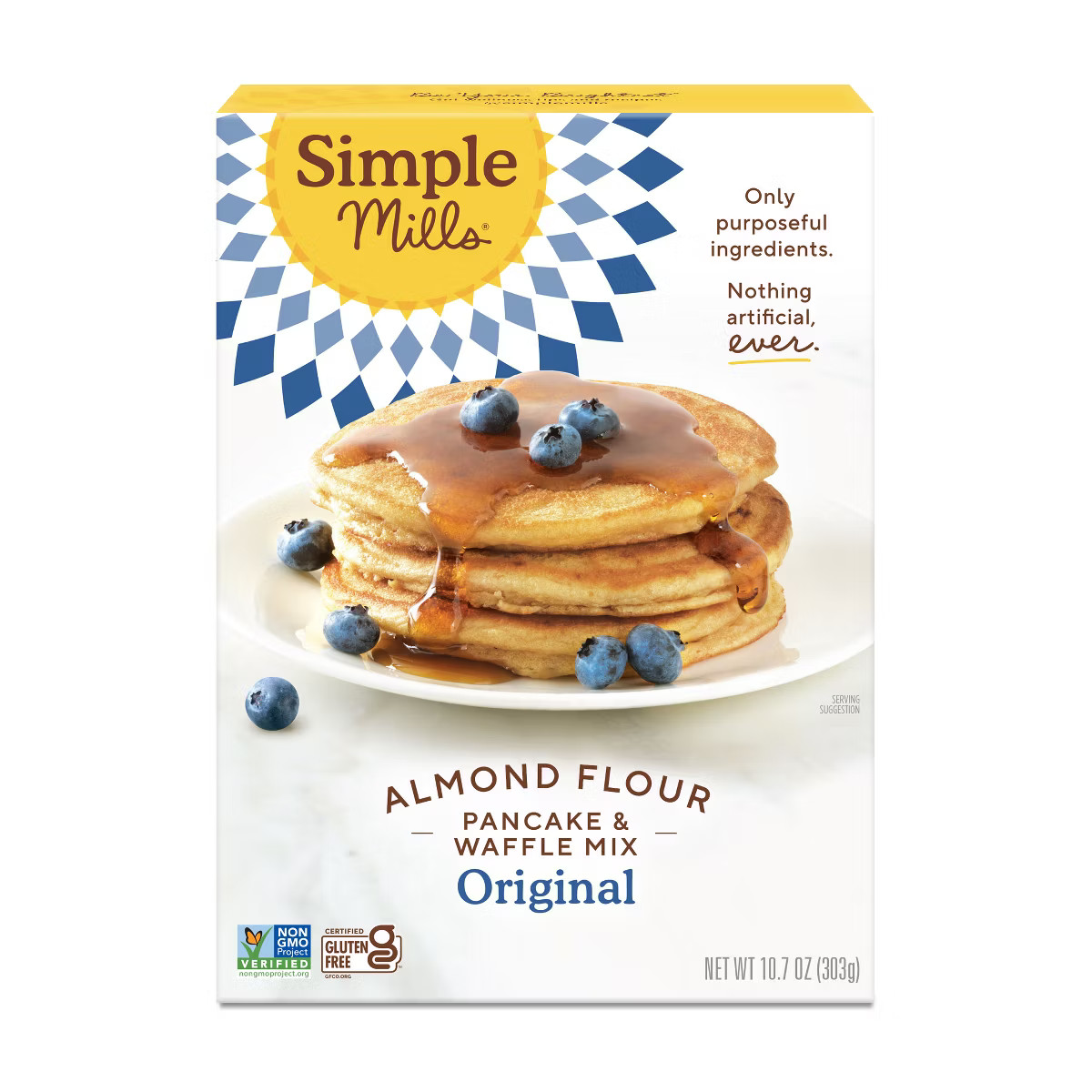 Simple Mills Gluten Free Pancake & Waffle Almond Flour Mix - 10.7oz | Target