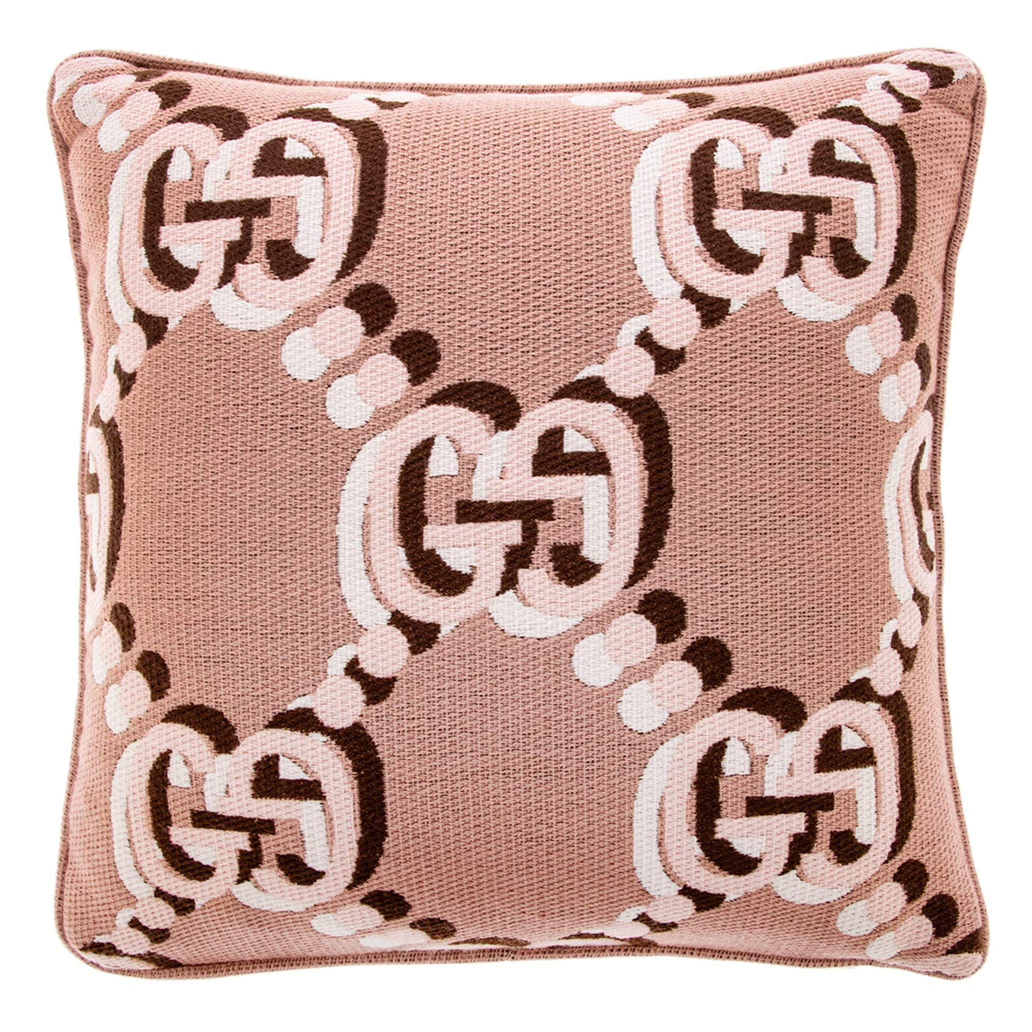 Gucci GG Overlay Throw Pillow - 17.5 x 17.5 in | Overstock