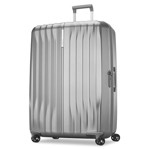 Samsonite UpLIFT X-Large Checked Hardside Luggage with Spinner Wheels - Airline-Approved, TSA Lock, Adjustable Handle System - Polycarbonate Hard Suitcase for Ultra Lightweight Travel - Silver Shimmer | Amazon (US)