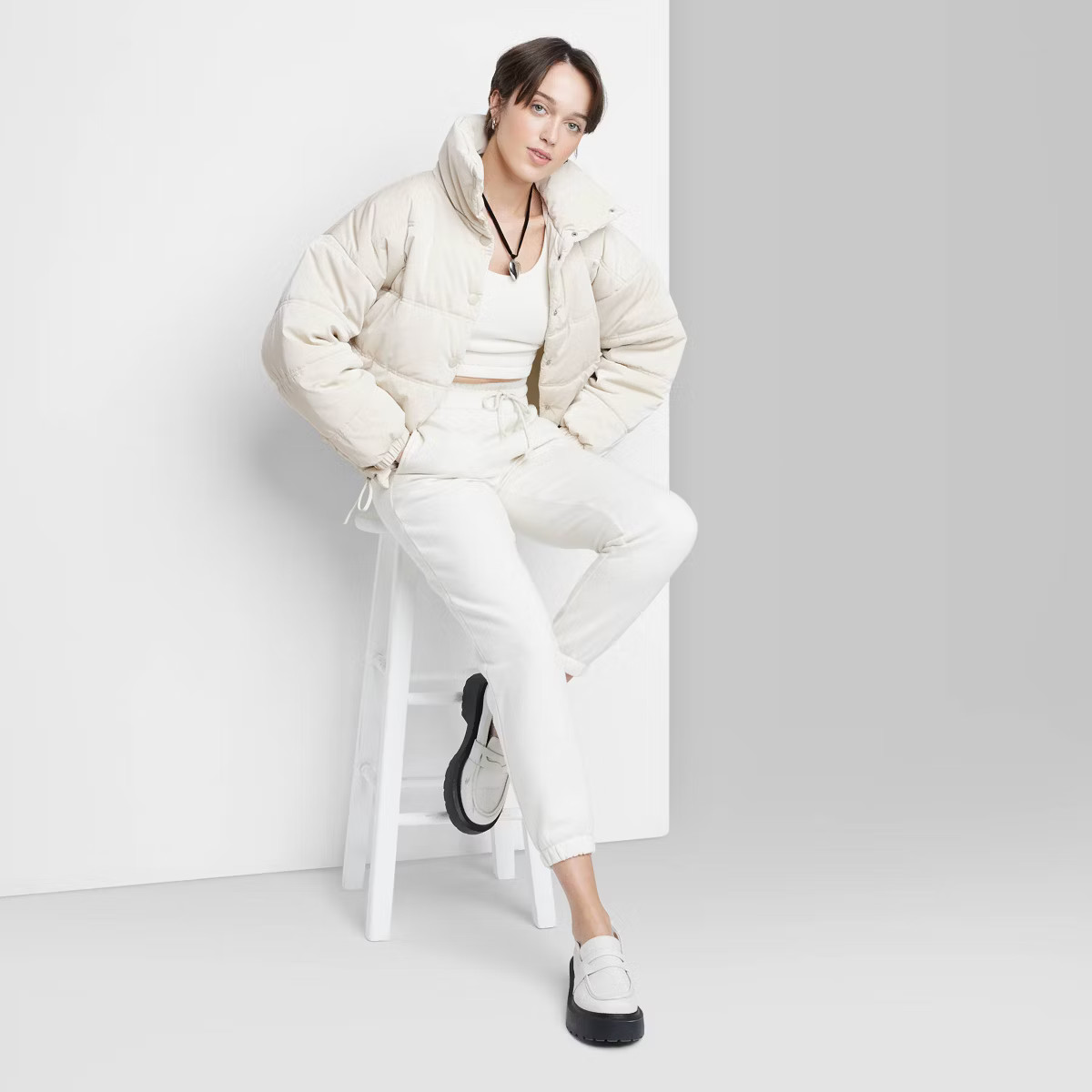 Women's Iridescent Shine Duvet Puffer Jacket - Wild Fable™ | Target