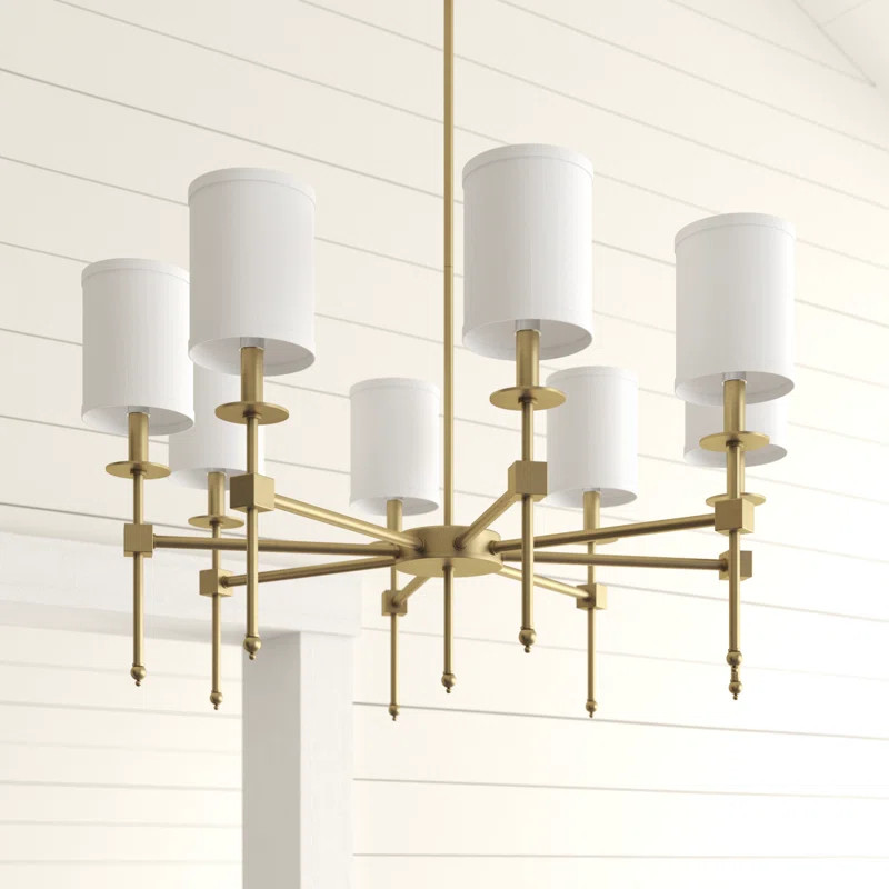 Keeling 8 - Light Shaded Classic / Traditional Chandelier | Wayfair North America