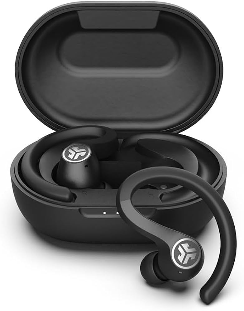 JLab JBuds Air Sport True Wireless Bluetooth Earbuds + Charging Case, Black, IP66 Sweat Resistanc... | Amazon (US)