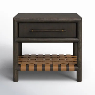 Colleen 1 - Drawer Leather Nightstand | Wayfair North America
