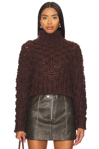 Lovers and Friends Jolene Knit Sweater in Chocolate Brown from Revolve.com | Revolve Clothing (Global)