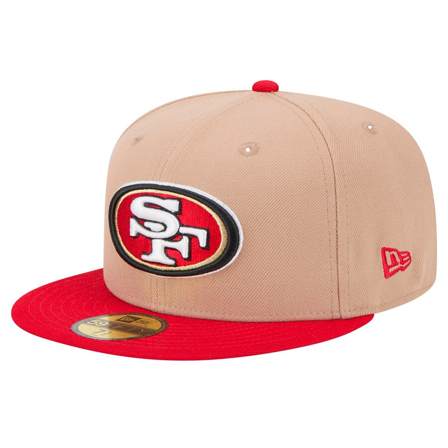 Men's San Francisco 49ers New Era Tan   Logo Main 59FIFTY Fitted Hat | NFL Shop