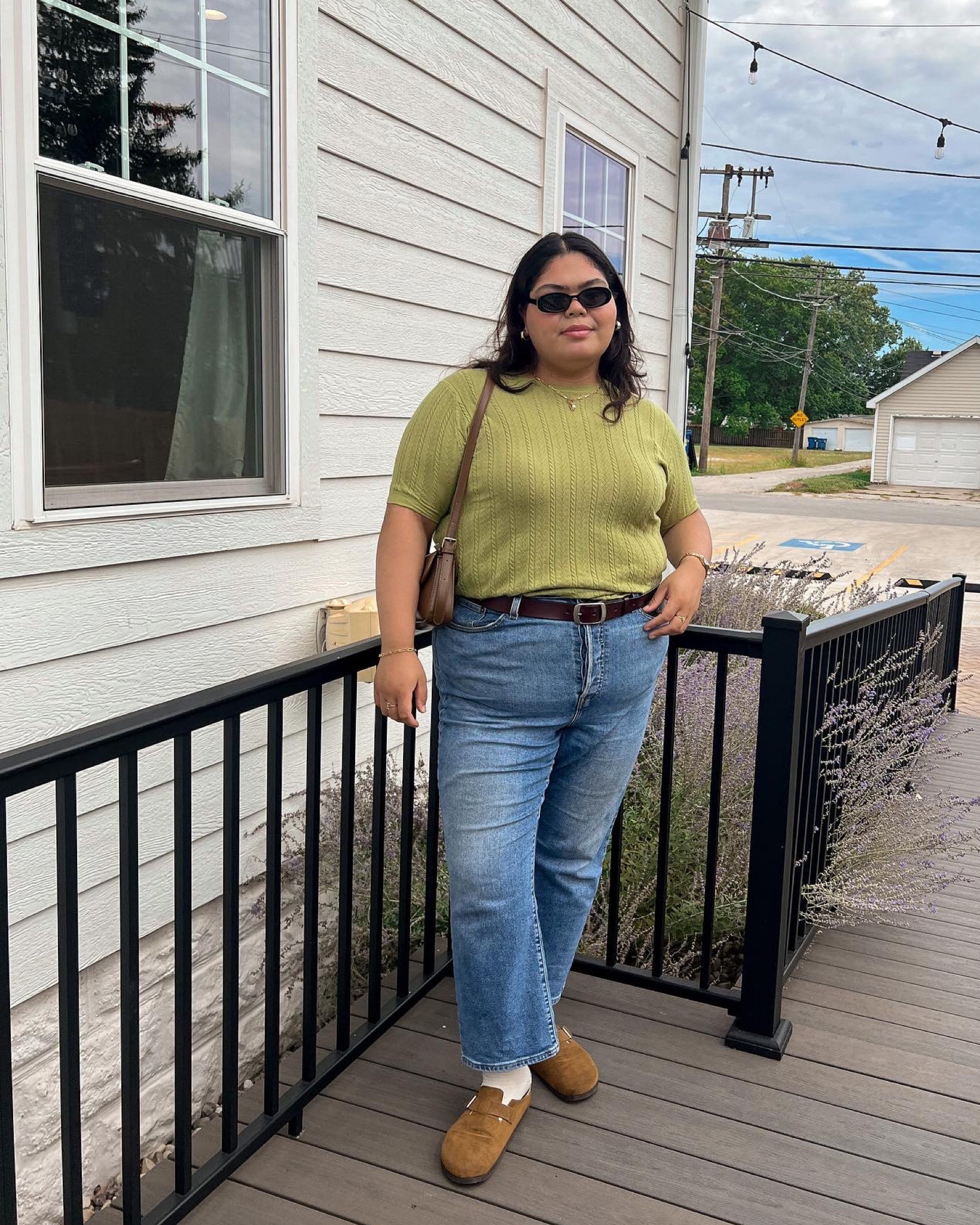 fall outfit, coffee run outfit, elevated casual outfit, birkenstock dupe, plus size fall outfit, fall tops, cable knit short sleeve sweater top, amazon fashion finds, target fashion finds

#LTKSeasonal #LTKshoecrush #LTKplussize