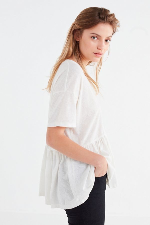 Truly Madly Deeply V-Neck Babydoll Tee | Urban Outfitters (US and RoW)
