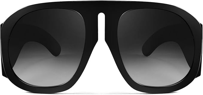 FEISEDY Retro Trendy Avaitor Sunglasses for Women Men Oversized Vintage 70s 80s Sunglasses Flat T... | Amazon (US)