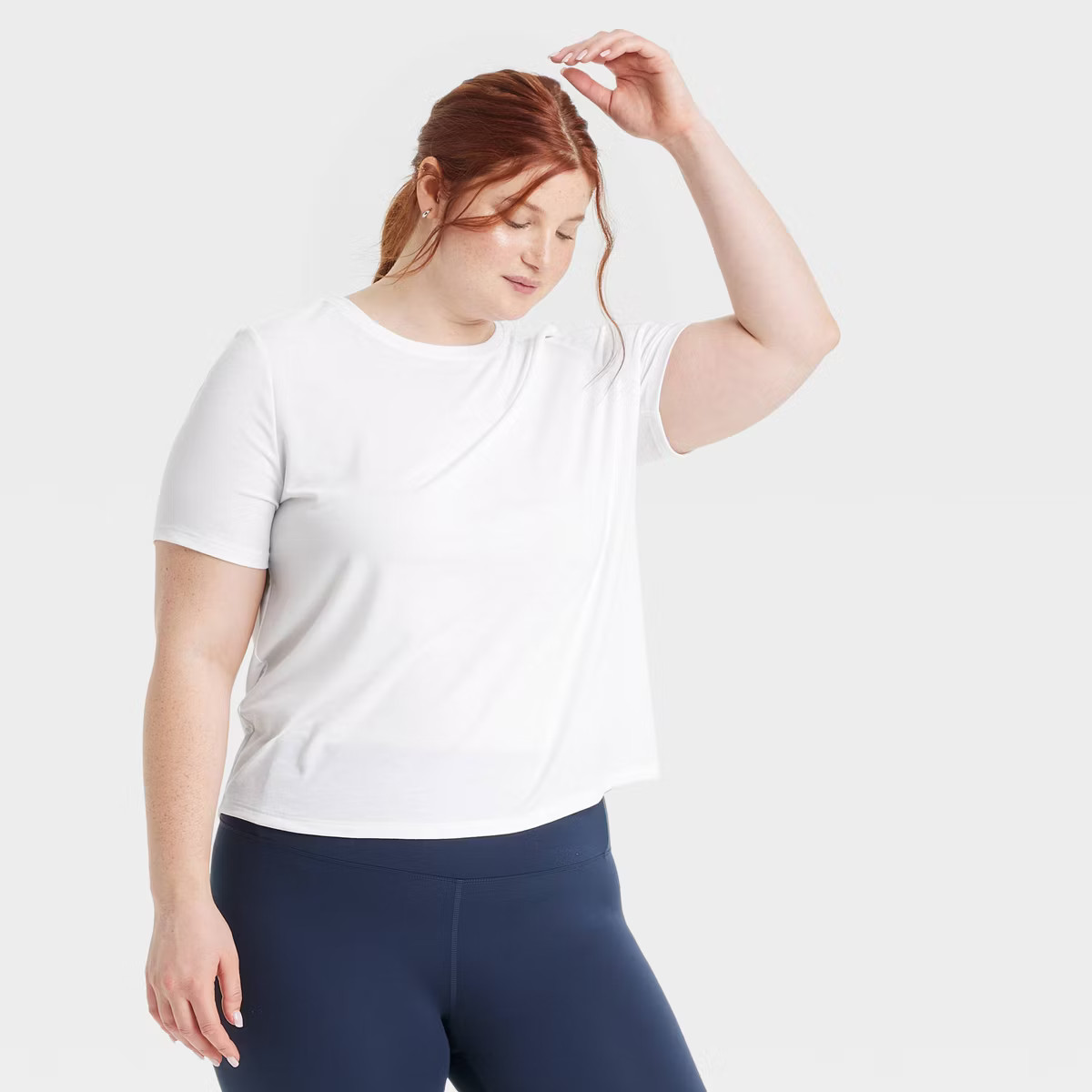 Women's Crewneck Leggings Friendly Short Sleeve T-Shirt - All In Motion™ | Target