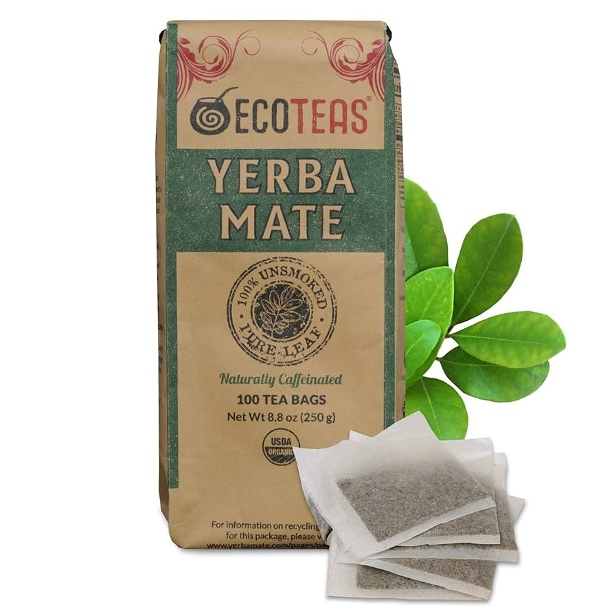 ECOTEAS Organic Yerba Mate Tea Bags – Natural Energy & Detox Herbal Tea – Coffee Alternative ... | Amazon (US)