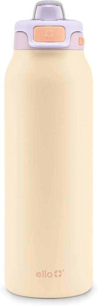 Ello Pop & Fill Stainless Steel Water Bottle with Quick Fill Technology, Double Walled Vacuum Ins... | Amazon (US)