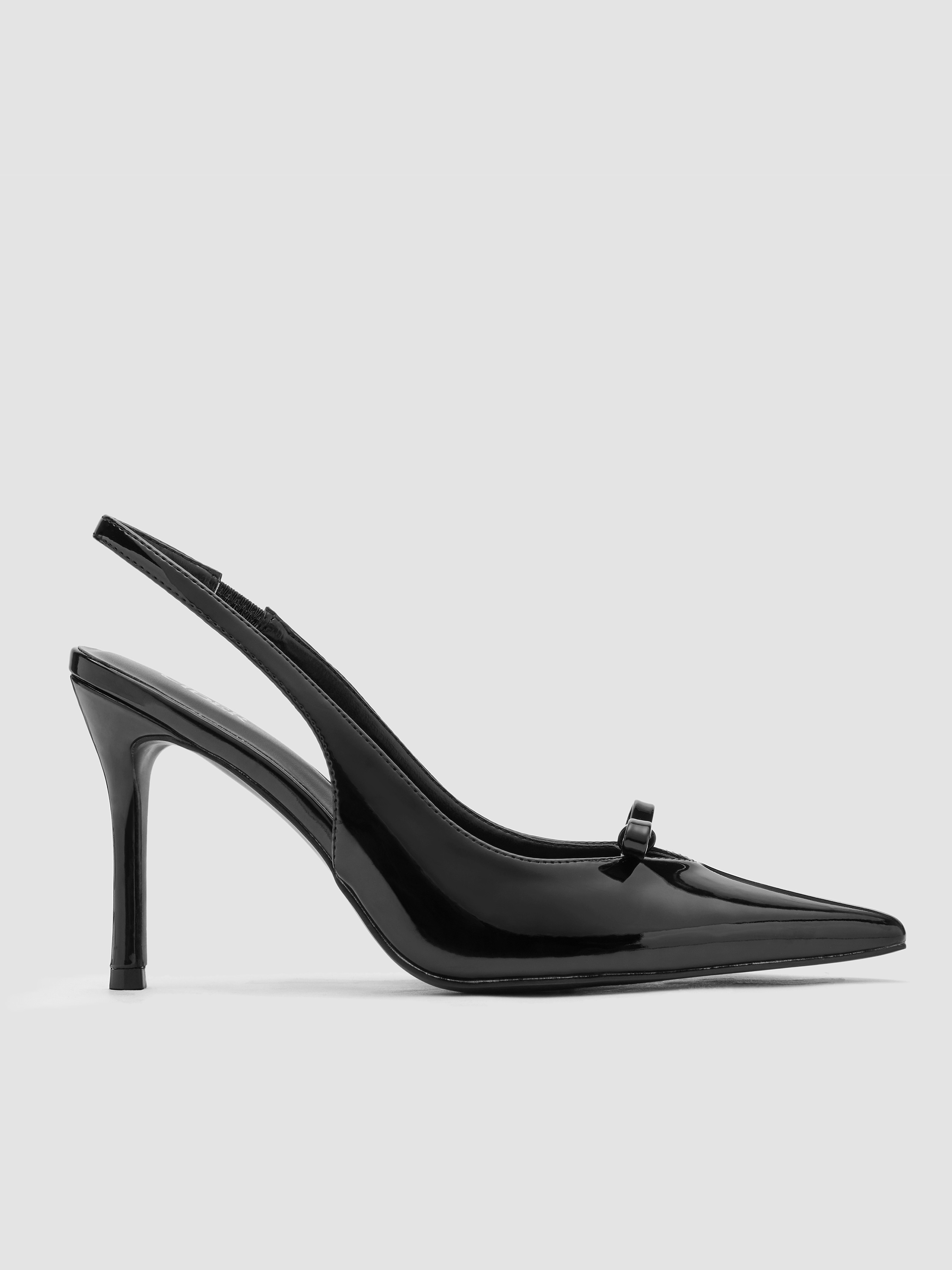 FAUX LEATHER POINTED TOE HEELS For Date Wedding Coffee Shop Work | Cider