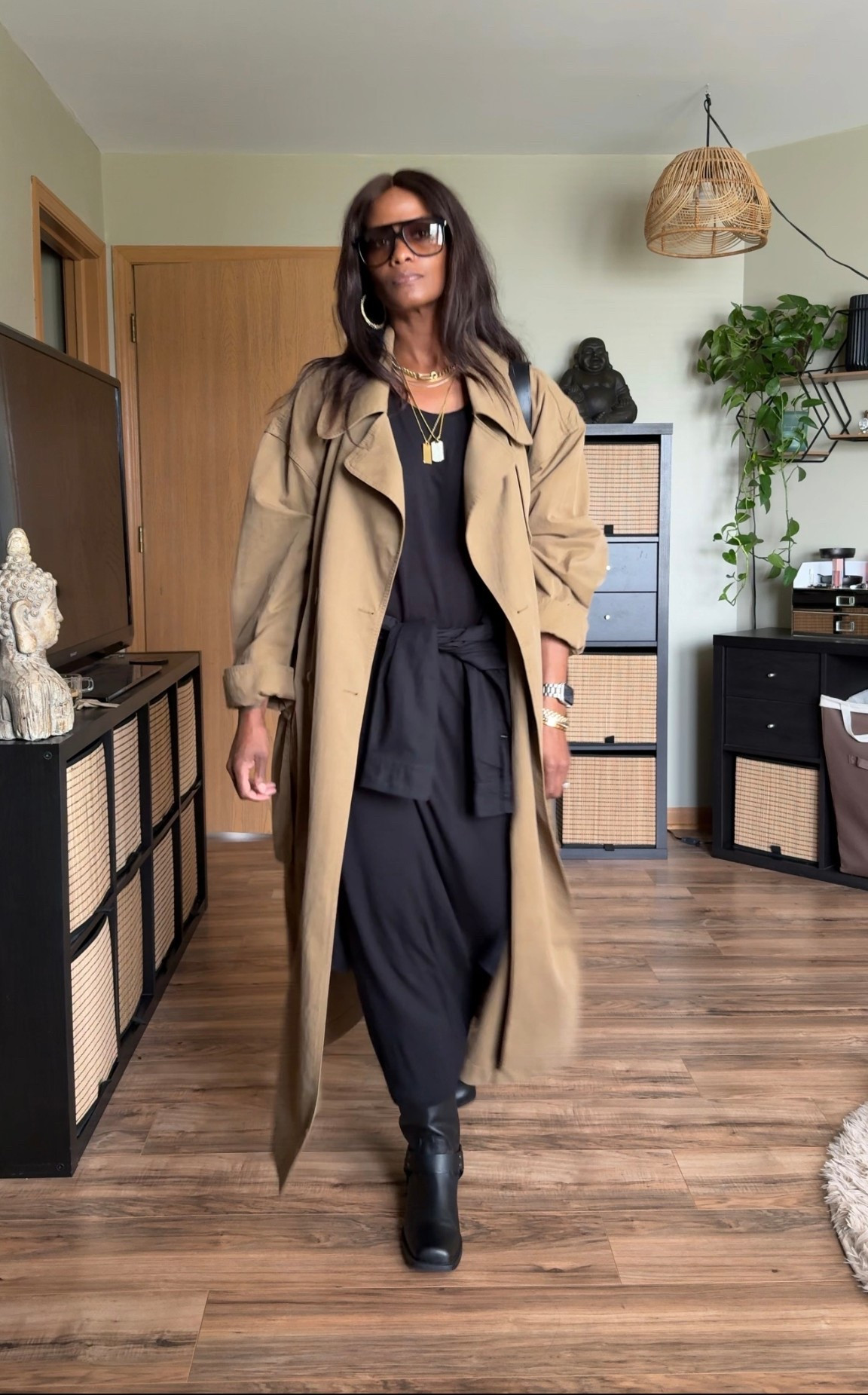 Watch full reel on Instagram! 
Shop same and or exact items here!
The dress and trench was purchased last year. Trench coat is Other Stories and the dress is Good American. 

#LTKStyleTip #LTKSeasonal #LTKOver40