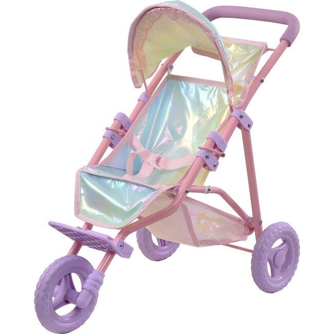 Olivia's Little World Doll Jogging-Style Stroller, Pink/Gray | Maisonette