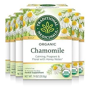 Traditional Medicinals Tea, Organic Chamomile, Calming, Calms Your Nerves, Supports Healthy Diges... | Amazon (US)