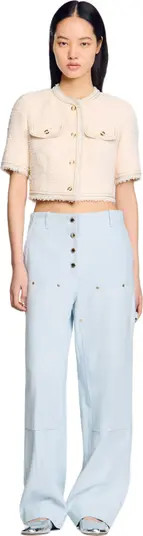 Short-sleeved tweed jacket | Nordstrom