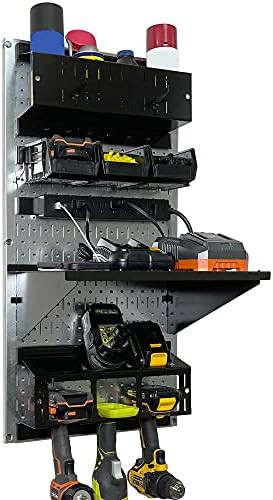 Wall Control Power Tool Storage Organizer Kit Cordless Drill Holder Charging Station Rack 16” x... | Amazon (US)
