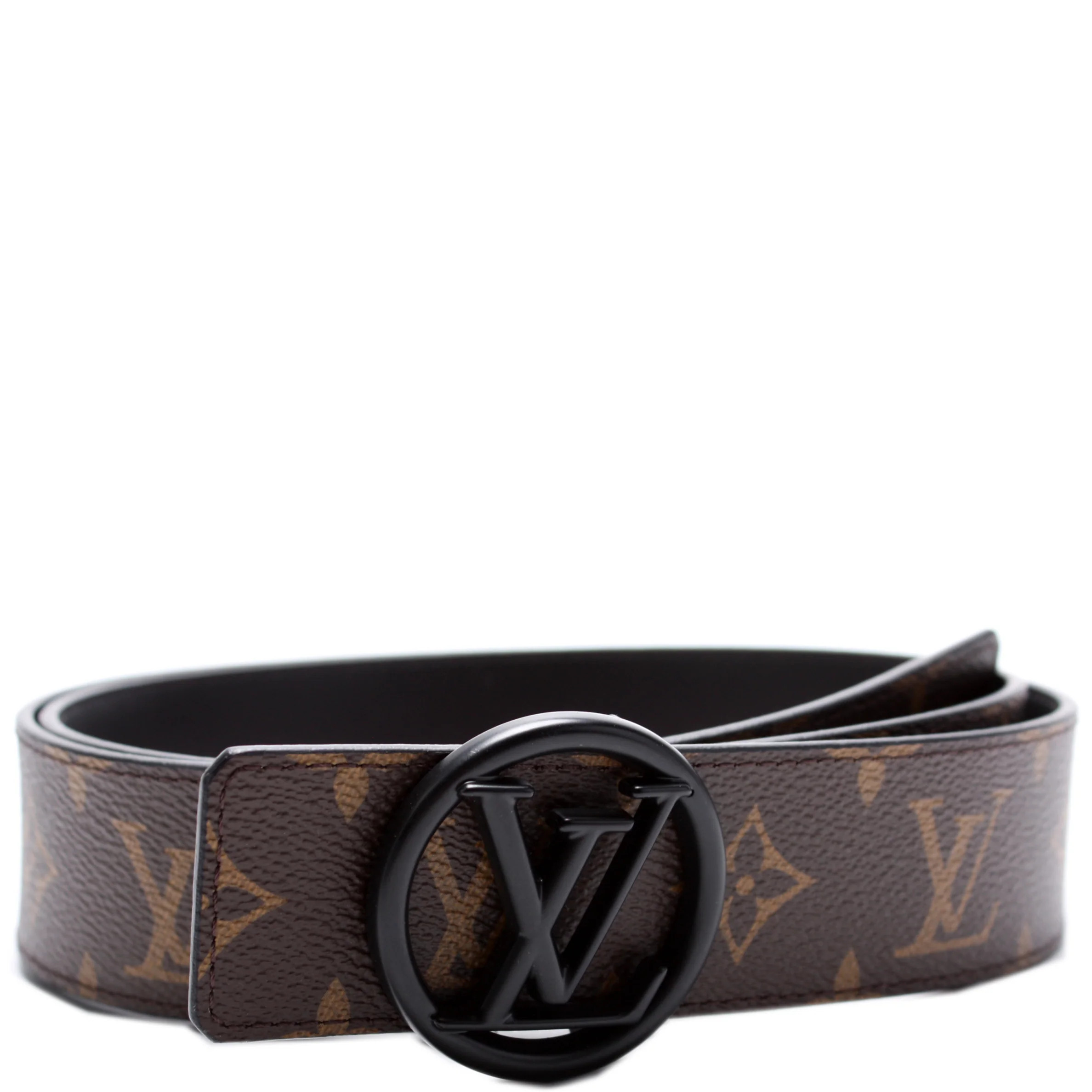 LV Circle 40MM Reversible Monogram Belt Size 100/40 | Keeks Designer Handbags