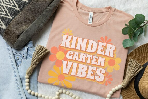 Kindergarten Teacher shirt back to school first day of class Kinder T4 Transitional Kindergarten ... | Etsy (US)