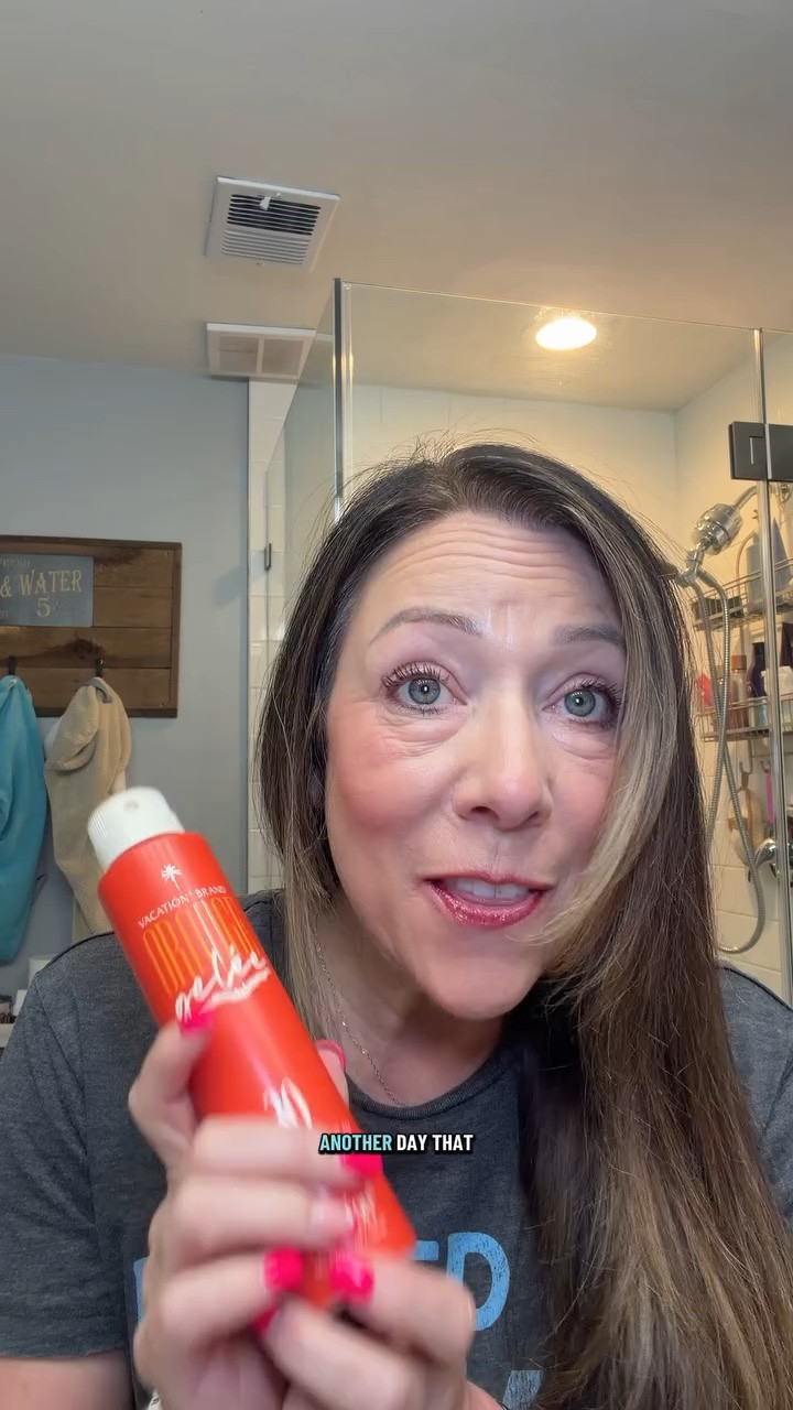 Vacation sunscreen provides sun protection with a lightweight feel while delivering a smooth, glowy finish perfect for summer days and beach-ready skin.@Vacation Inc. #VacationSunscreen #SPF #SummerGlow #BeachVibes #skincareroutine