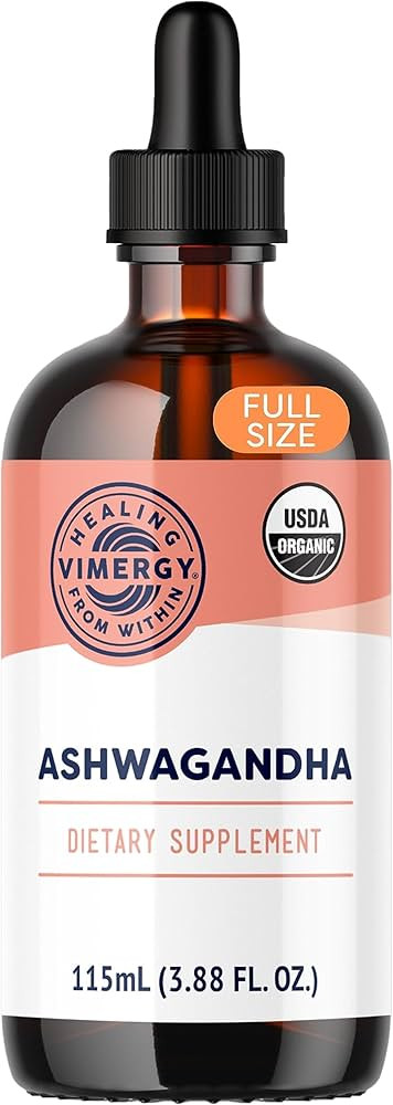 Vimergy USDA Organic Ashwagandha Liquid Extract, 57 Servings –Stress Supplement Drops – Adapt... | Amazon (US)